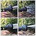 100 Foot Black Expandable Garden Hose, Strongest, Stainless Steel Holder (pat pend.), Brass Fittings with Strain Reliever, Rugged Nylon Fabric, Double Latex Core, 8 Way Sprayer