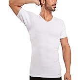 Ejis Sweat Defense Undershirt | V Neck| Underarm Sweat Proof Micro Modal