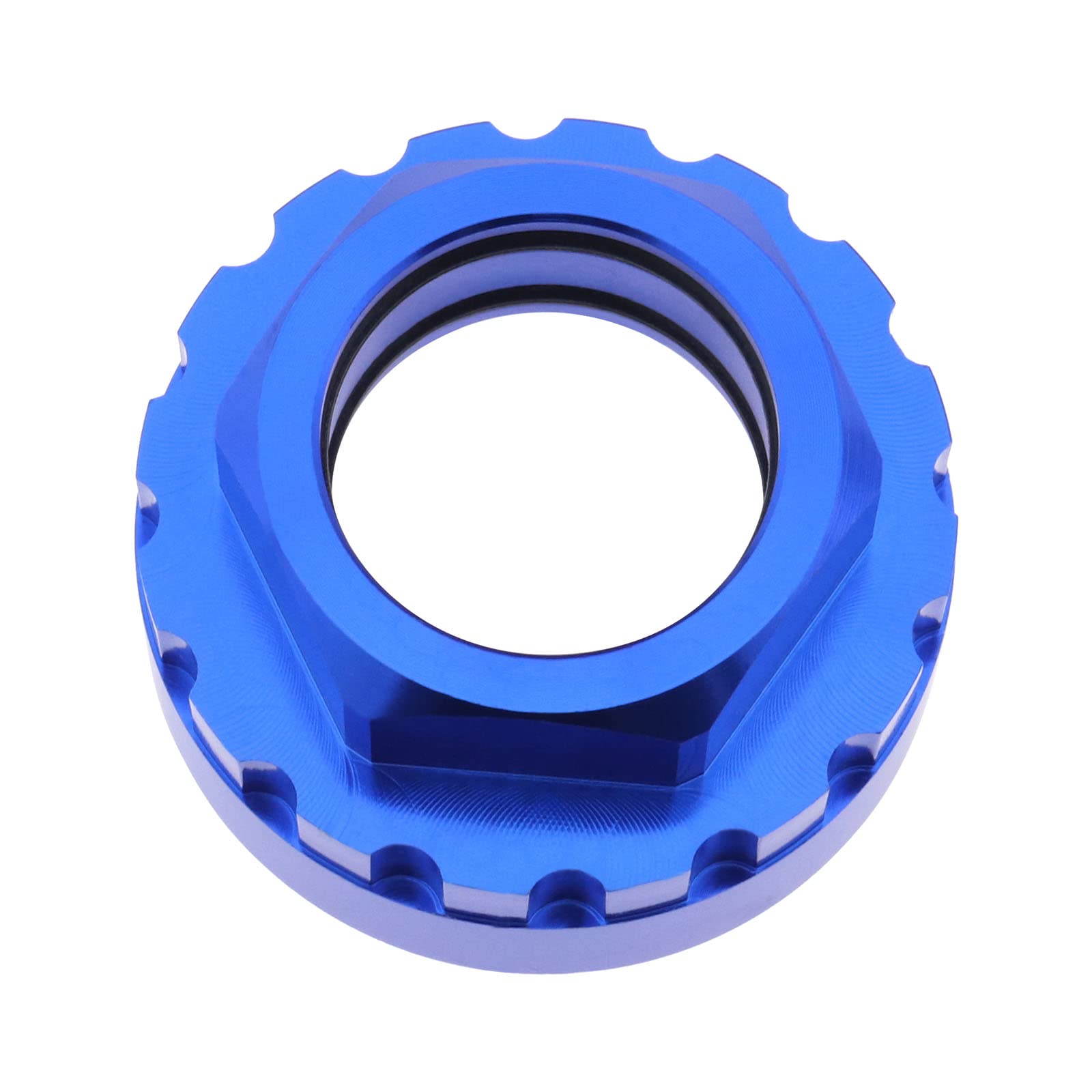 Be In Your Mind Chainring Lock Ring Adapter Removal Tool Compatible with Shimano M7100 M8100 M9100 M9120 Aluminum Alloy Bicycle Removal Sockets Bicycle Dismantling Sleeves 12 Speed Blue