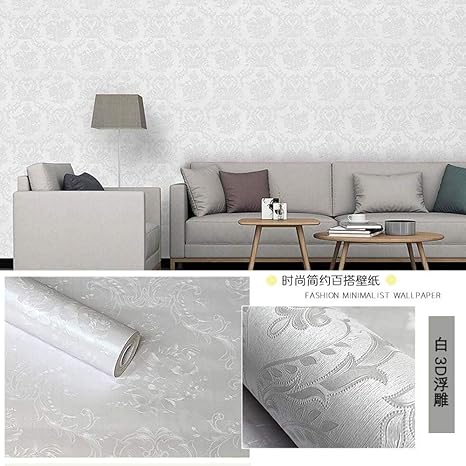 Amazon 壁紙 補修 シール 壁紙 おしゃれ 簡単貼付シール壁紙 壁紙 はがせる Pvc自己接着壁紙 寝室の背景の壁に防水ステッカー 家の装飾家具の改修の壁紙 6 60cmx10m 壁紙