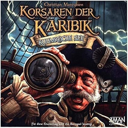 ZMan F2Z0004 - Kosaren der Karibik - Ruhmreiche See, Erwachsene, Brettspiel