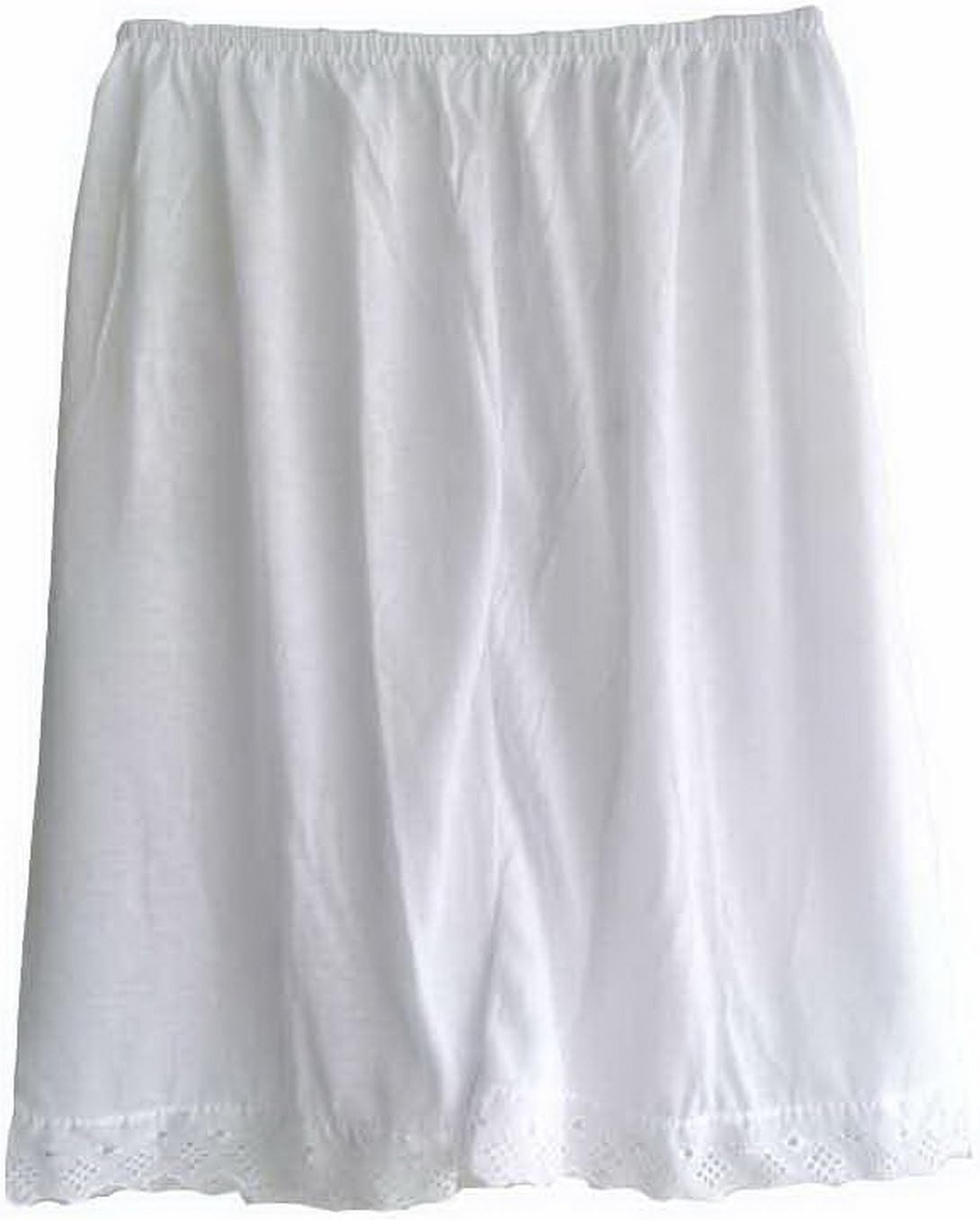 PPCWH White Pettipants Silky Cotton Women Ladies Half Slips Underwear