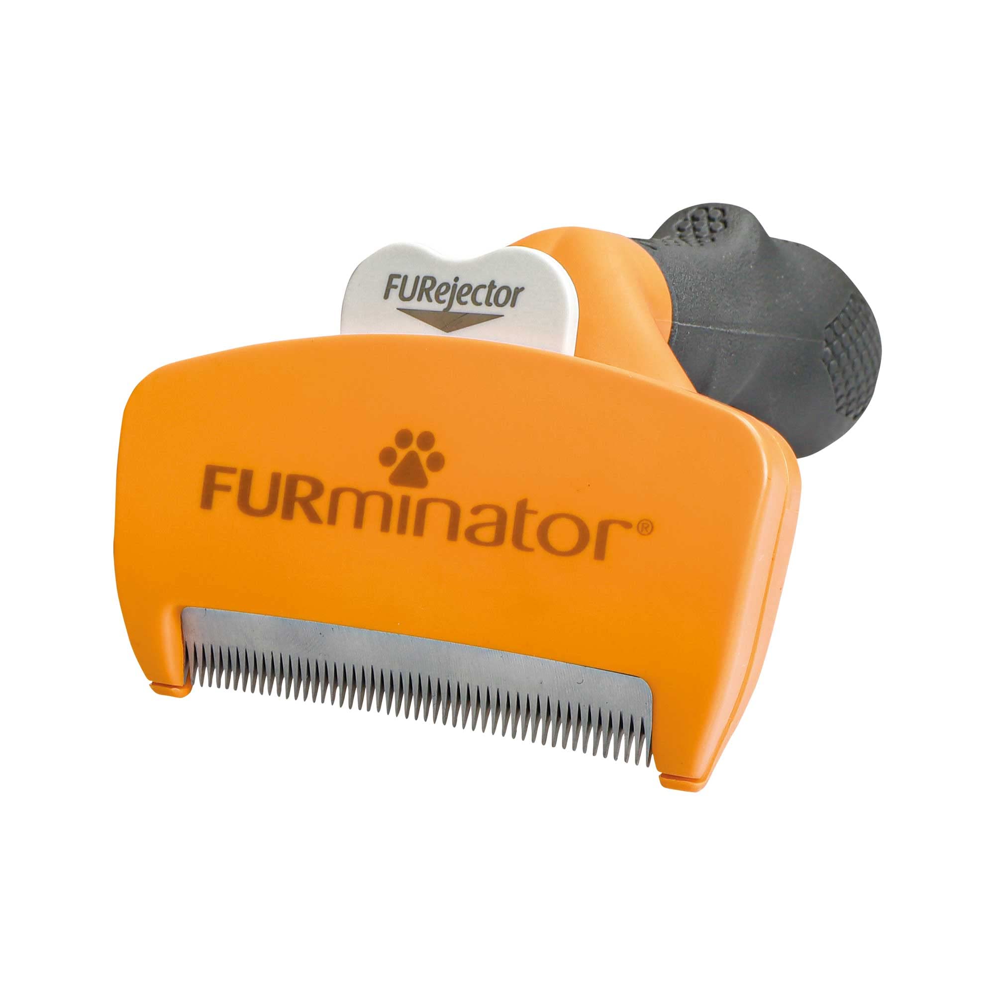 FURminator Undercoat deShedding Tool for Medium Short Hair Dogs 9-23 kg, Orange with grey