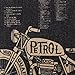 LINKWELL 18x18 inches Black Motorcycle Design Draft Man Cave Home Sofa Burlap Throw Cushion Cover Pillowcase CC1208