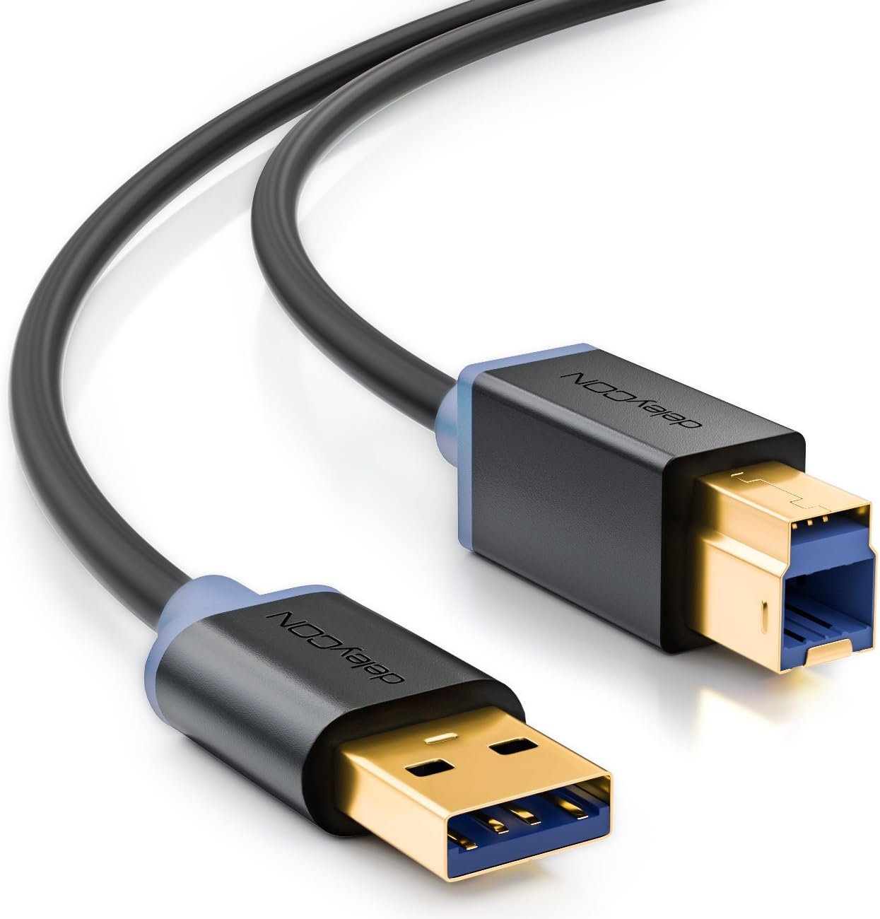 deleyCON 0.5m USB 3.0 Super Speed Data Cable USB A Amazon.co.uk