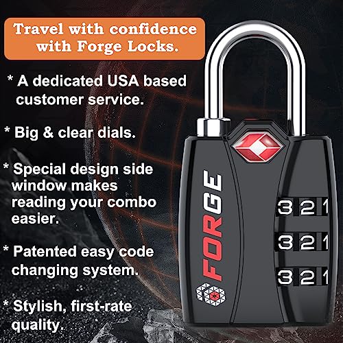TSA Approved Luggage Locks Black 2 PK Pricepulse