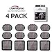LAVAPAWANO Gel Pads Replacement Unit Set Pack for All Abdominal Belts (Black-4 Sets of 12 Pads)