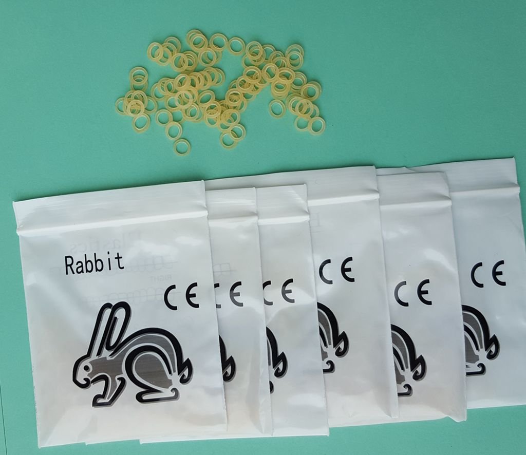 6XDental Orthodontic Latex Elastics, Orthodontic Latex Elastics, 3.5 Oz, 3/16 Inch