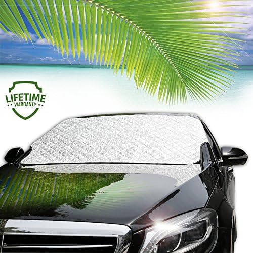 ATUNME Windshield Sun Shade, Car Sunshade Blocks UV Rays Sun Visor Protector, Heat Reflector Keep Your Vehicle Cool, Sunshades Fit for Most Auto Cars CRV SUV RV