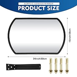 Geetery 2 Pcs Garage Mirror Convex Security Mirror