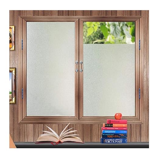 Fensterfolie Zindoo Sichtschutzfolie Ohne Kleber Statisch Folie Milchglasfolie Gute Privatsphäre Schutz für Badezimmer, Dusch