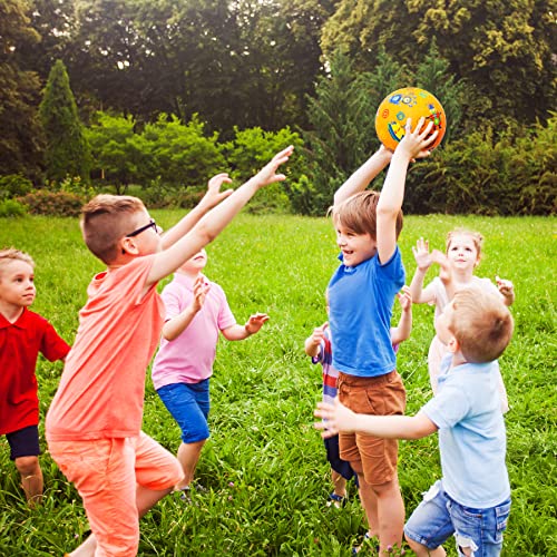 ZOOJOY Cartoon Playground Balls Toddlers, 5" Rubber Kickballs, Outdoor