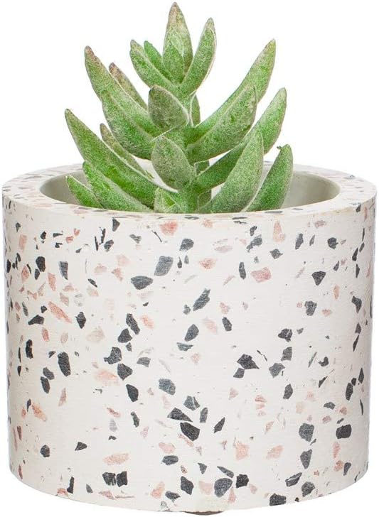 Sass & Belle Terrazzo Planter Small, White - Image 3