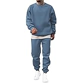 JMIERR Men's 2 Piece Outfits Crew Neck Sweatshirt Tracksuit & Joggers Sweatpants Sweatsuit Set