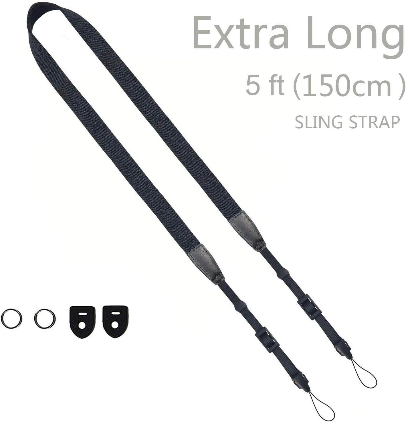 CHMETE Camera Neck Shoulder Belt Strap (Black.)