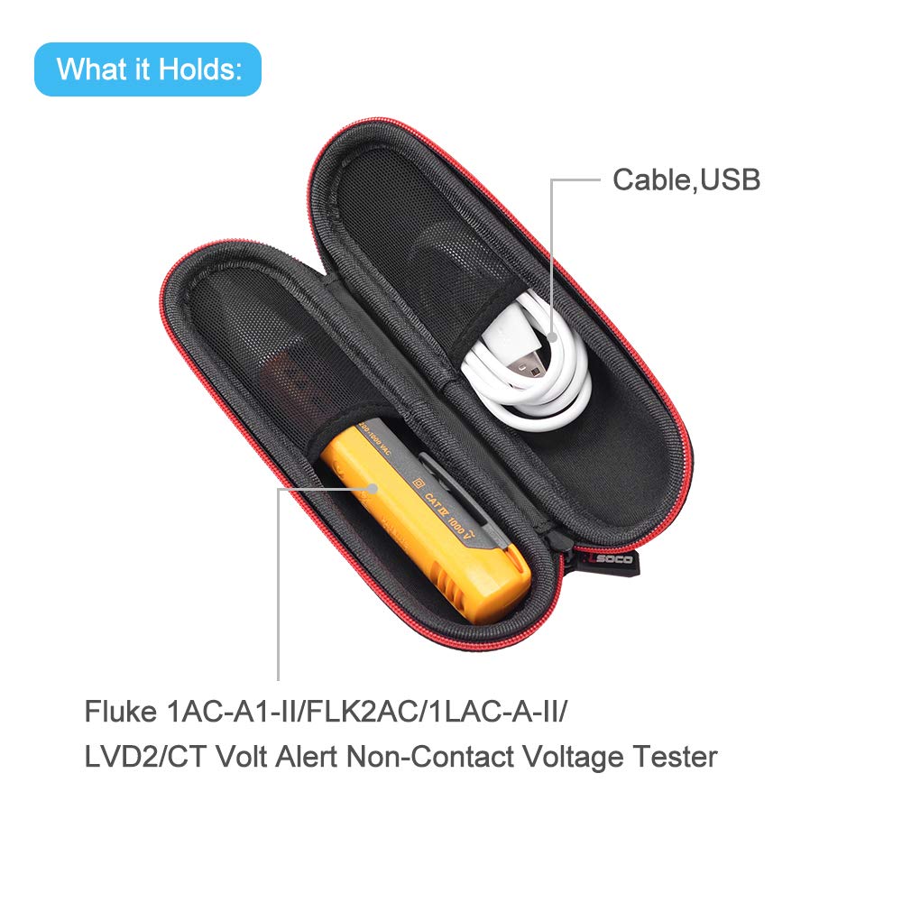 RLSOCO Mini Case for Fluke 1AC/1LAC/2AC/LVD2/FLK2AC & for Martindale NC4/NC2 & for Klein Tools NCVT2P / NCVT3P Non Contact Voltage Tester Pen (Case Only) - Image 5