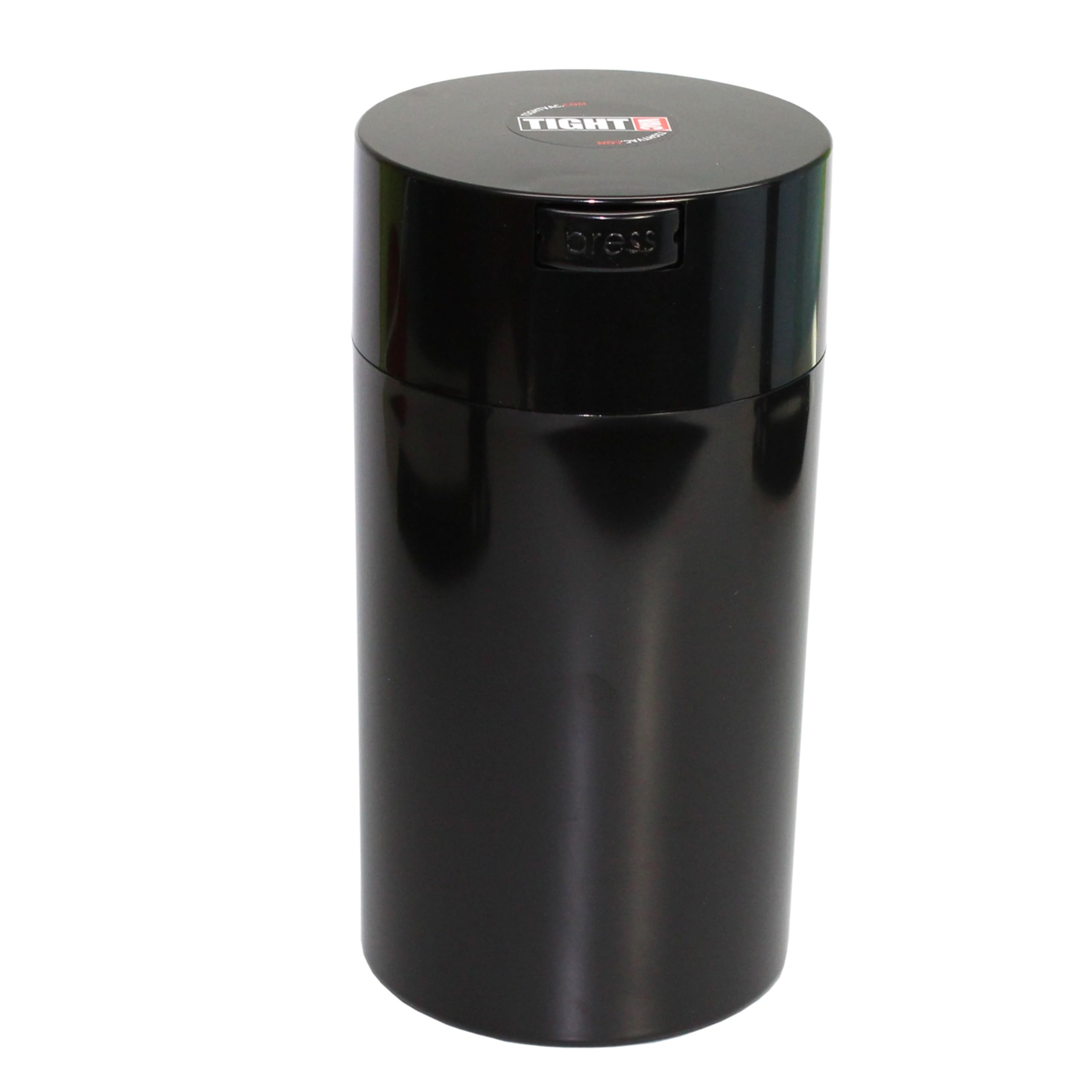 Tightvac Tightvac-3oz to 12 Ounce-Patented Airtight Multi-use Vacuum Works as Smell Proof Herbs and Dry Goods Storage Container, 1.3-Liter/1.1-Quart, Black