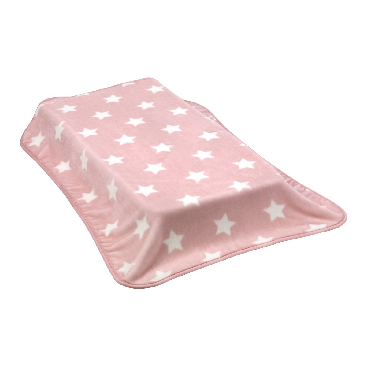 Cambrass Raschel Cot Blanket, Star Pink, 110 x 140 cm