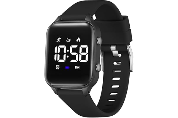 LAVAREDO Kids Digital Watches for Boys Girls,Waterproof Sport Watch with Pedometer Stopwatch Vibration Alarm for Ages 5-13,No App Fitness Tracker Watch for Kids Teens Birthday Gifts