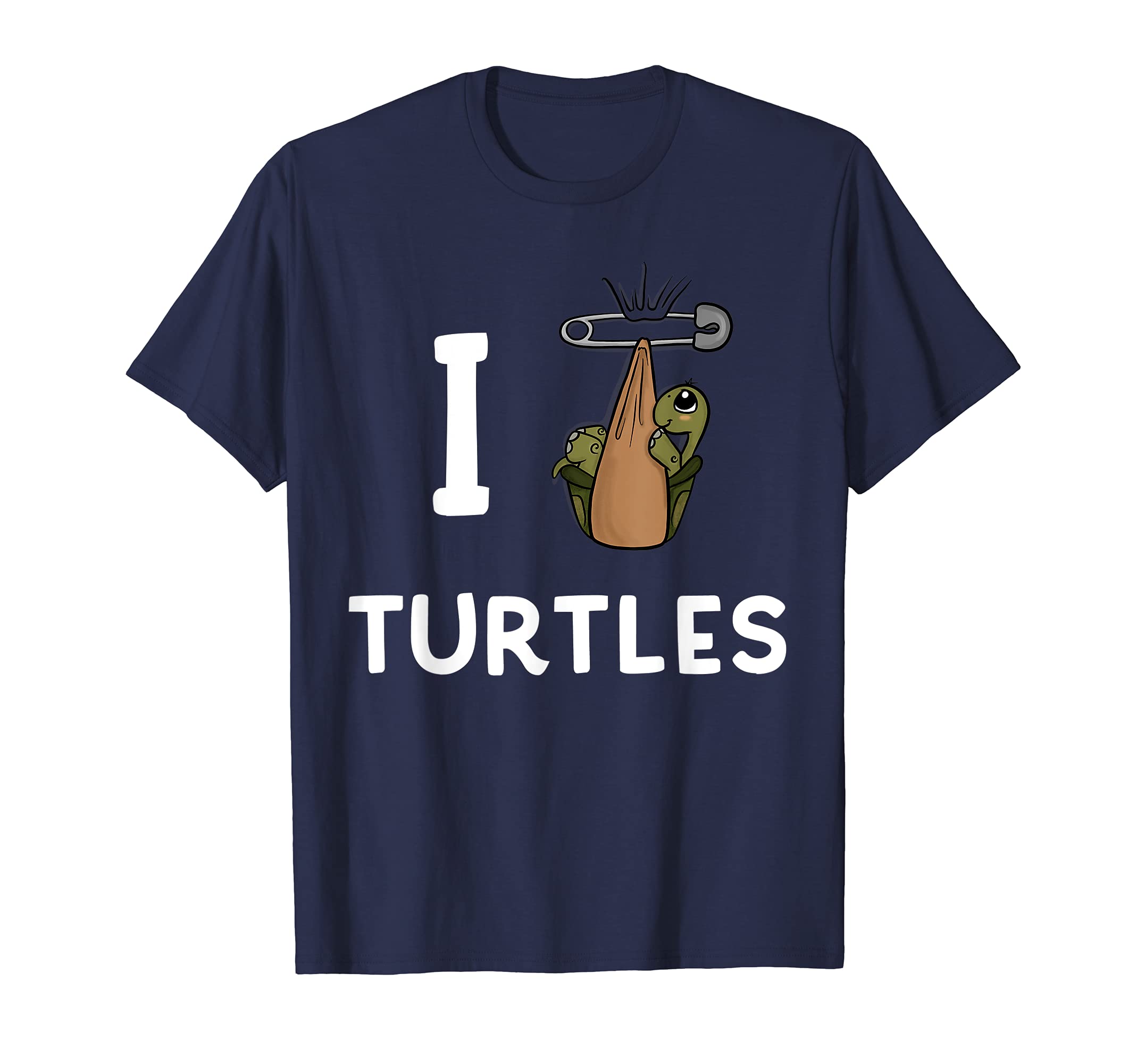 I Love Turtles Quote Pet Turtle Pocket Art World Turtle Day T-Shirt