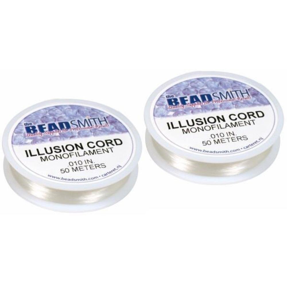 2 Clear Cord Illusion Monofilament Beading String
