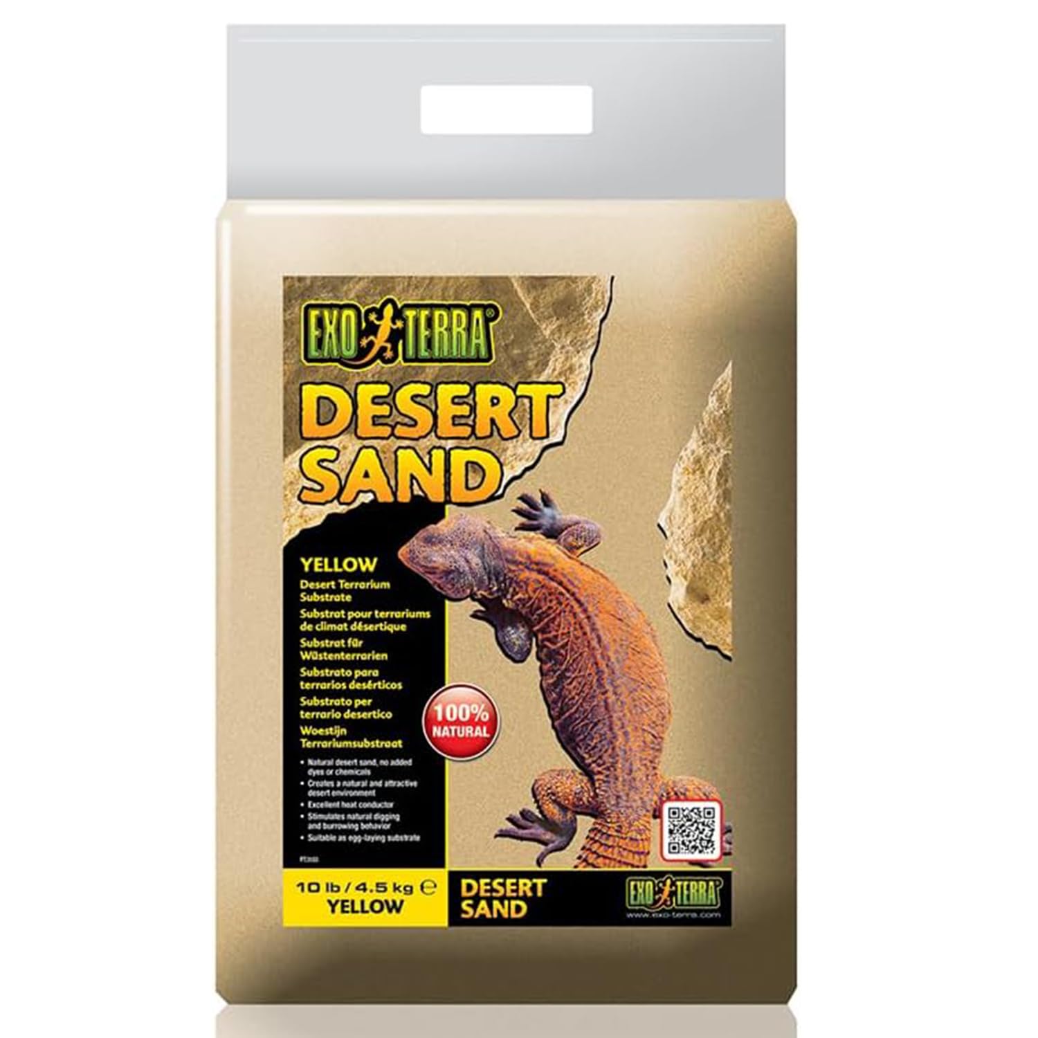 Exo Terra Desert Sand, 4.5 Kg, Yellow