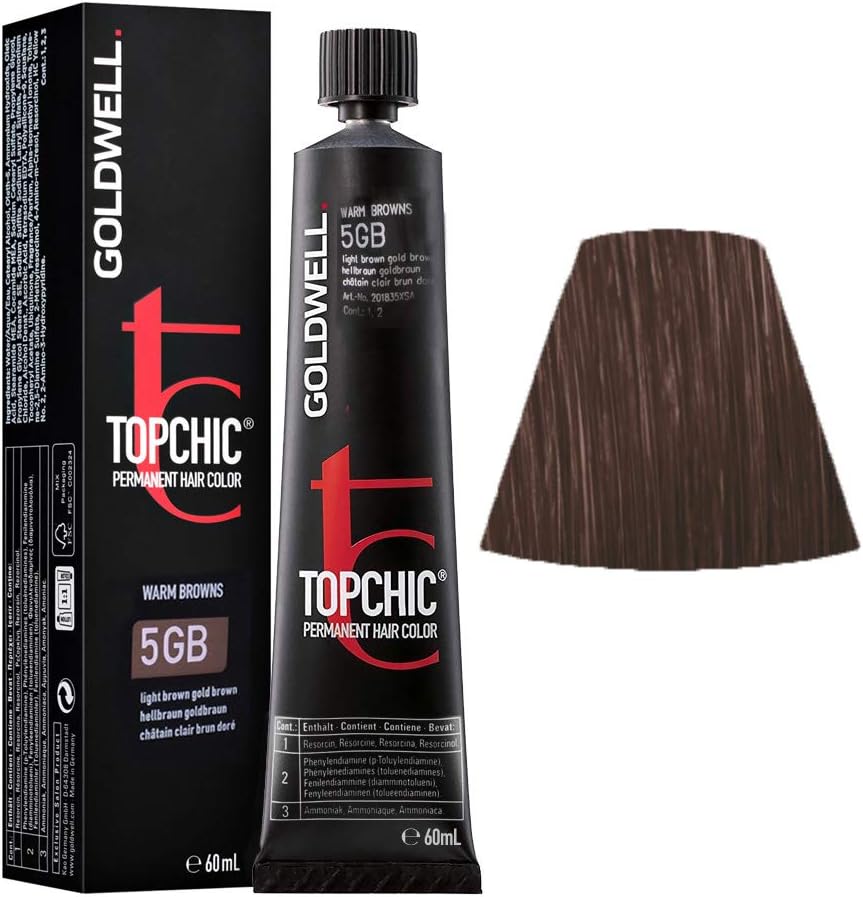Goldwell Top Chic Permanent Hair Colour 5Gb Light Brown Gold Brown 60ml