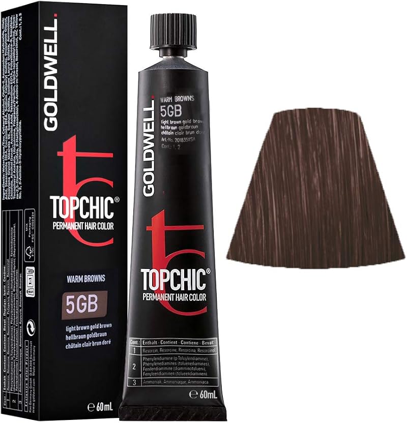 Goldwell Top Chic Permanent Hair Colour 5Gb Light Brown Gold Brown 60ml