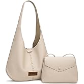 Wrangler Hobo Bag Purse for Women 2PCS Set, Slouchy Shoulder Handbags with Small Crossbody Bag
