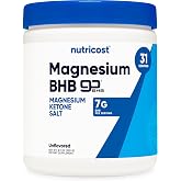 Nutricost Magnesium BHB Salts (250 Grams) Unflavored | Exogenous Ketone Supplement, 6.5g Beta-Hydroxybutyrate Per Serving
