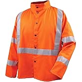 Revco JF1012-OR 30" Hi-Vis 9 oz. Flame Resistant Cotton Welding Jacket