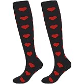 Junely Compression Socks for Women Knee High Socks for Running Nurses Pregnant Women Work Support Travel Flight Sports