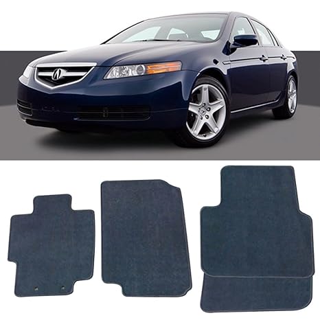Floor Mat Fits 2004 2008 Acura Tl Front Rear Gray 4pc Nylon Car Floor Carpets Carpet Liner By Ikon Motorsports 2005 2006 2007