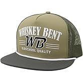 WHISKEY BENT HAT CO. Old School WB Adjustable Snapback Rope Hat Tan