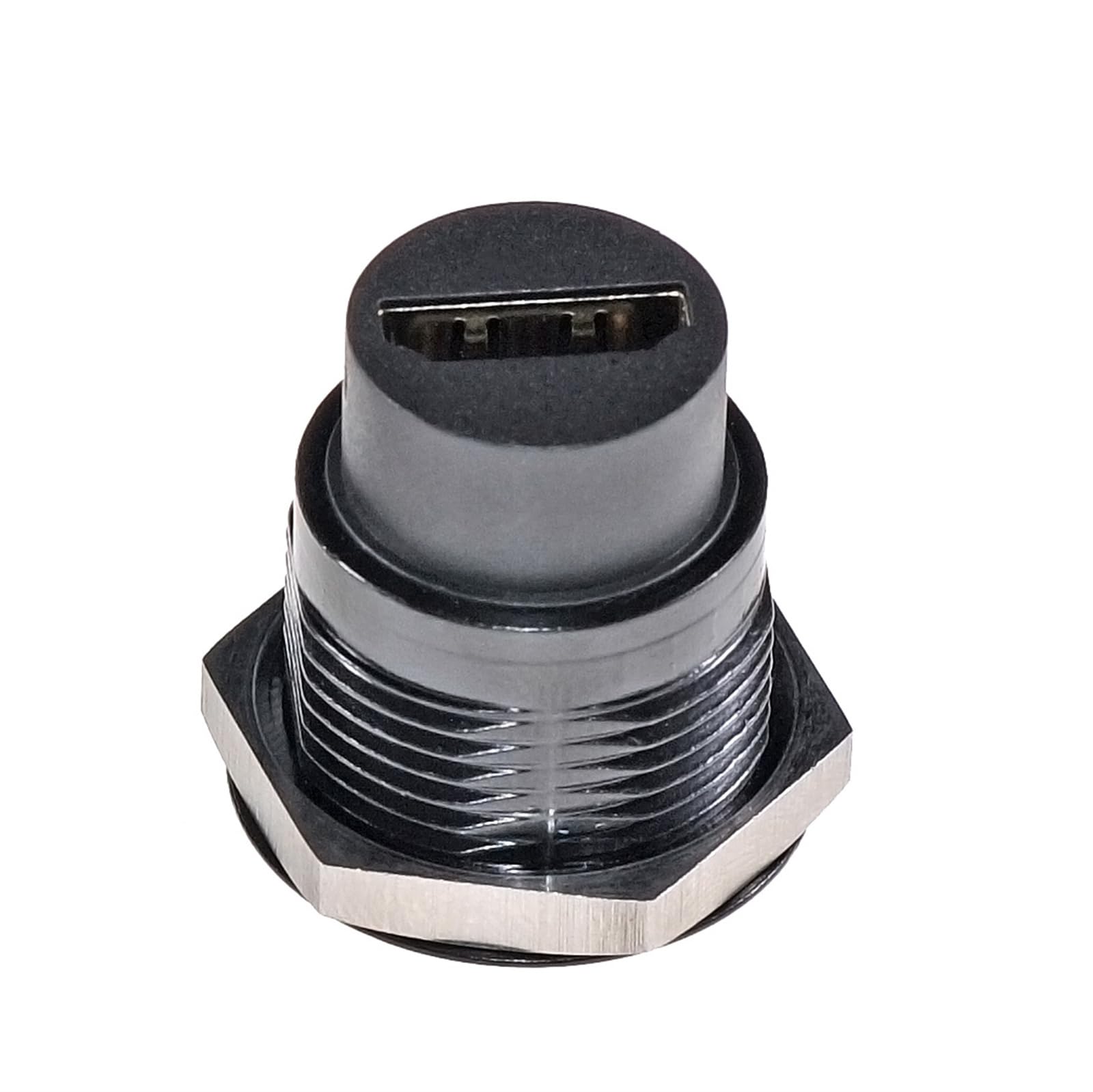 HangTon 5pack HDMI 2.0 Coupler Panel Socket Waterproof Connector Bulkhead Feed Through, Circular Inline Cable Female to Female Extension