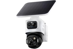 eufy Security eufyCam S4, Solar Security Camera Wireless Outdoor, Triple Lens Bullet-PTZ Cam, 4K UHD, 360° Pan and Tilt, Auto