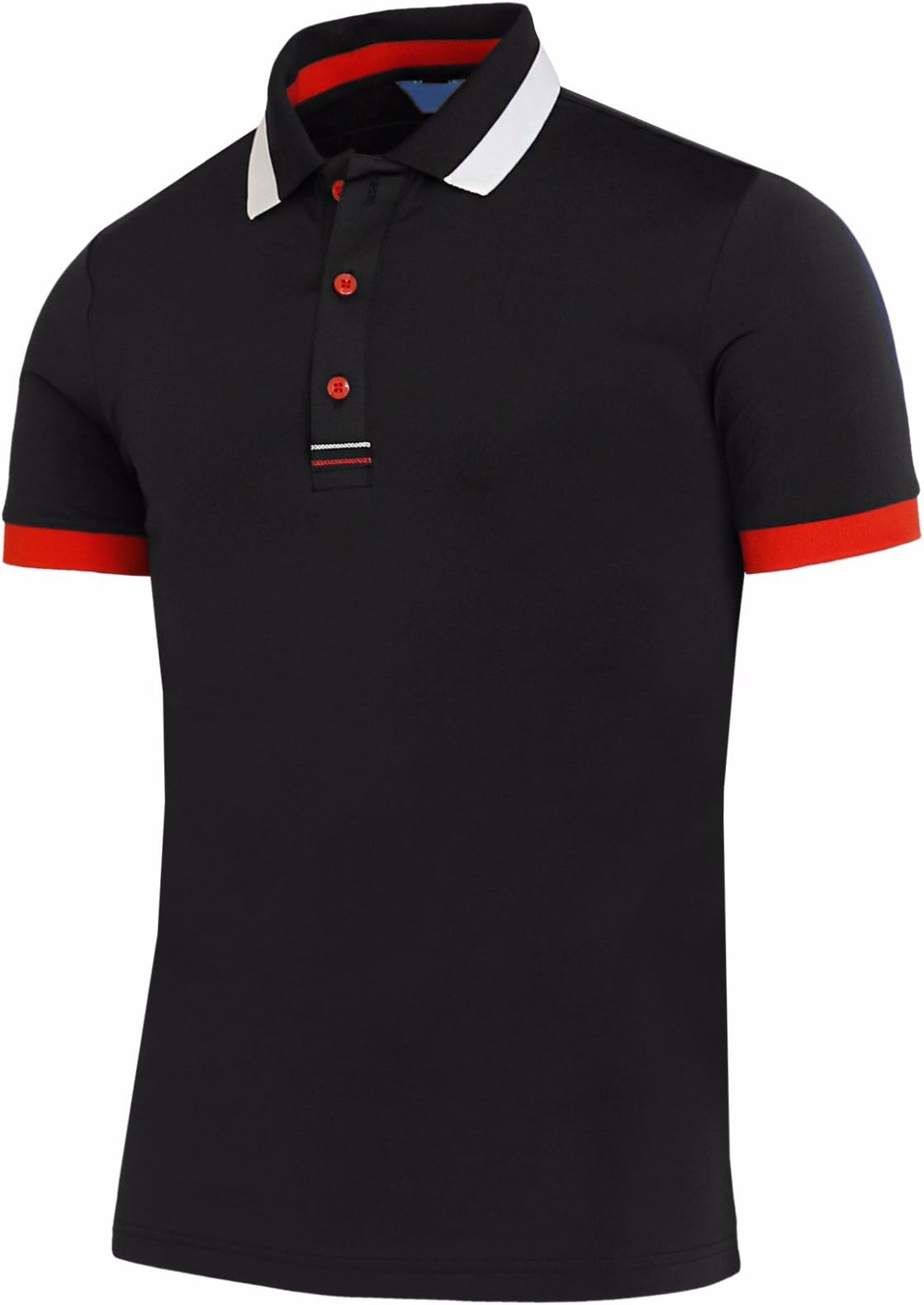 BCPOLO Men's Polo Shirt Short Sleeve Dri Fit Collar, Sleeve Point Various Polo Shirt