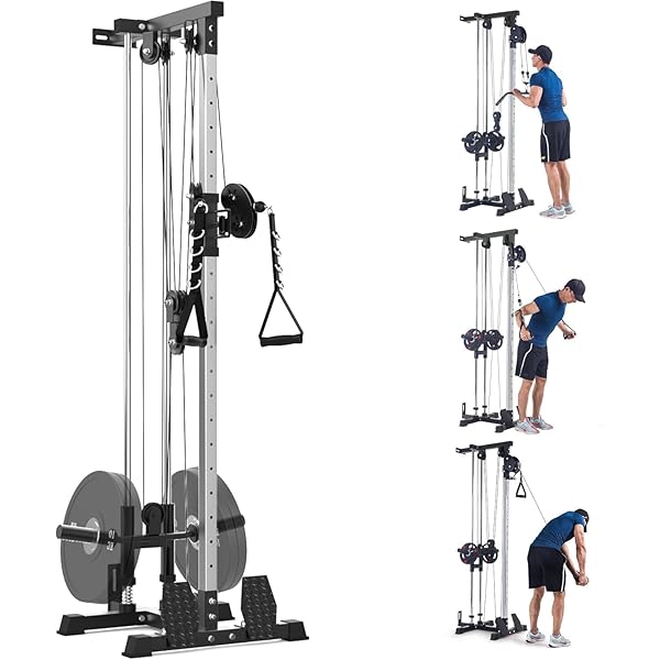 Pulley System For Home Gym HOMCOM Lat Pull Down Machine With Extra