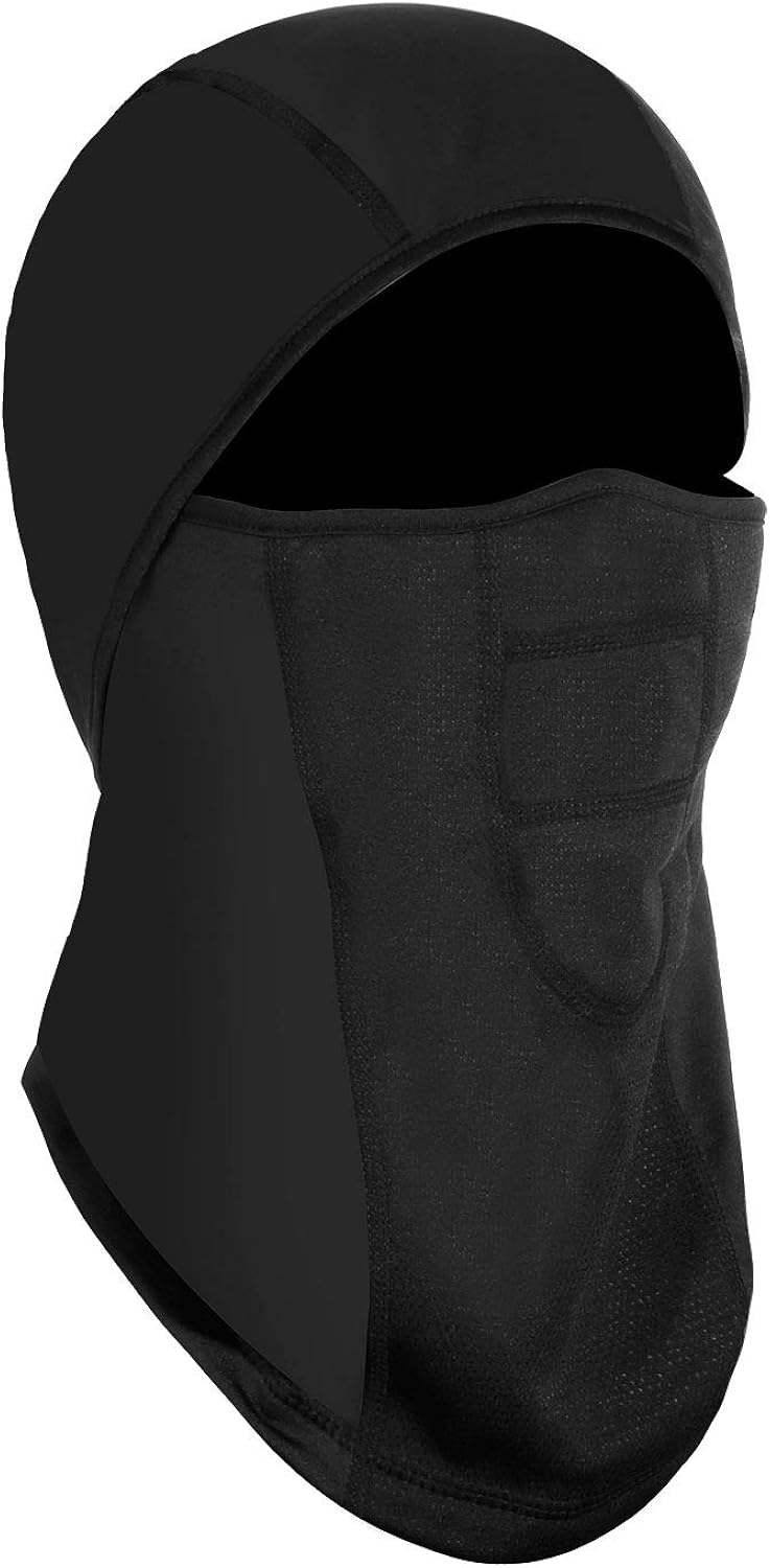 Achiou Winter Balaclava Ski Mask Face Mask Windproof Breathable for Men Women Black at  Men’s Clothing store
