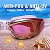 GAOGE-Swim-Goggles-Swimming-Goggles-Swim-Cap-Case-Nose-Clip-Ear-Plugs-Triathlon-Swim-Goggles-Anti-Fog-Shatterproof-UV-Protection-for-Adult-Men-Women-Youth-Kids-Child-Lake-Red