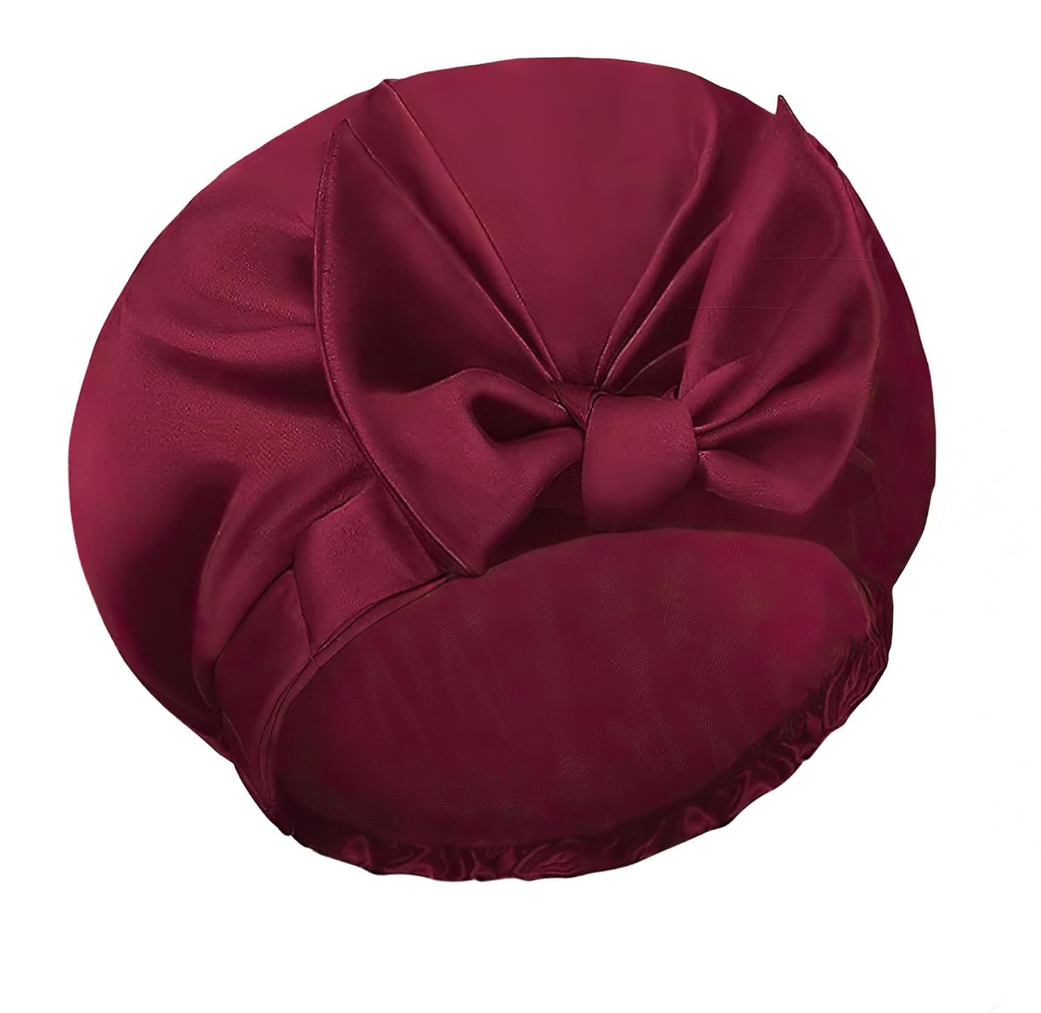 Shower Caps, Reusable Shower Cap for Women, Double Layer Waterproof Hair Cap, Large Size for All Hair Lengths,for Girls Spa Home Salon Use (Red)