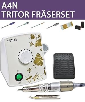 TRITOR Nagelfräser-Set inkl. Bits in Wert von 75 Euro, Elektrische Nagelfeile