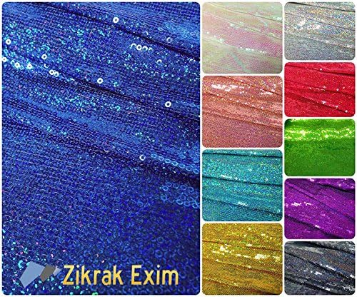 ZIKRAK EXIM Women's Sequins Dress Material