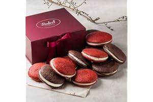 Dulcet Gift Baskets Red Velvet & Chocolate Favorite Whoopie Pie Assortment Gift Basket for Holidays, Birthday, Sympathy, Get Well, Family or Office Gatherings Ideal for Men & Women