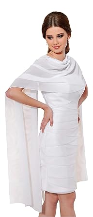 Nina Brautmoden Braut Schal Stola - Hochzeit Brautkleid Chiffon - E9