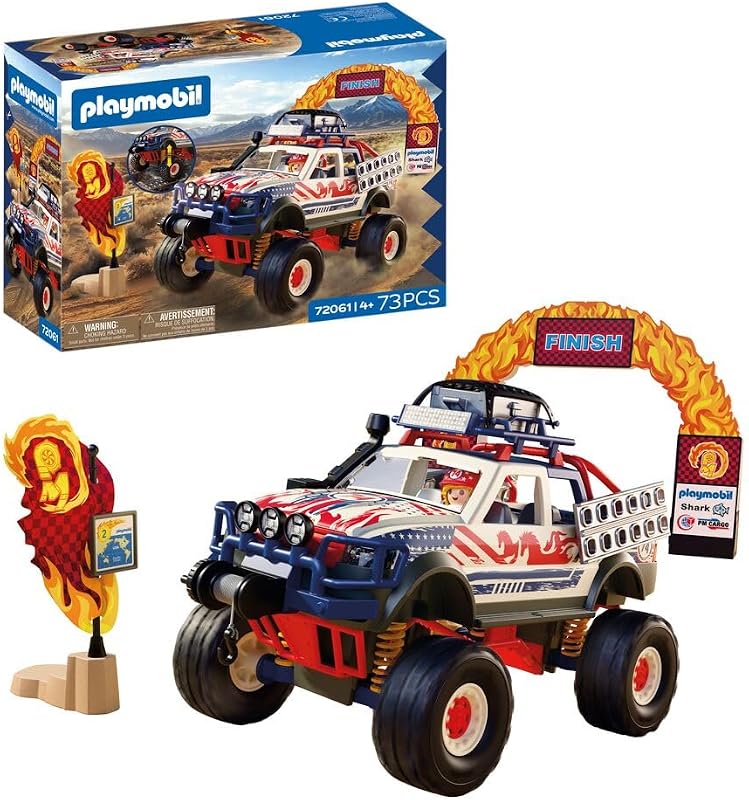 | Cars | Offroad Truck | Geländewagen mit Seilwinde und Brückenplatten | Auto Kinder Spielzeug ab 4 Jahren | 72061