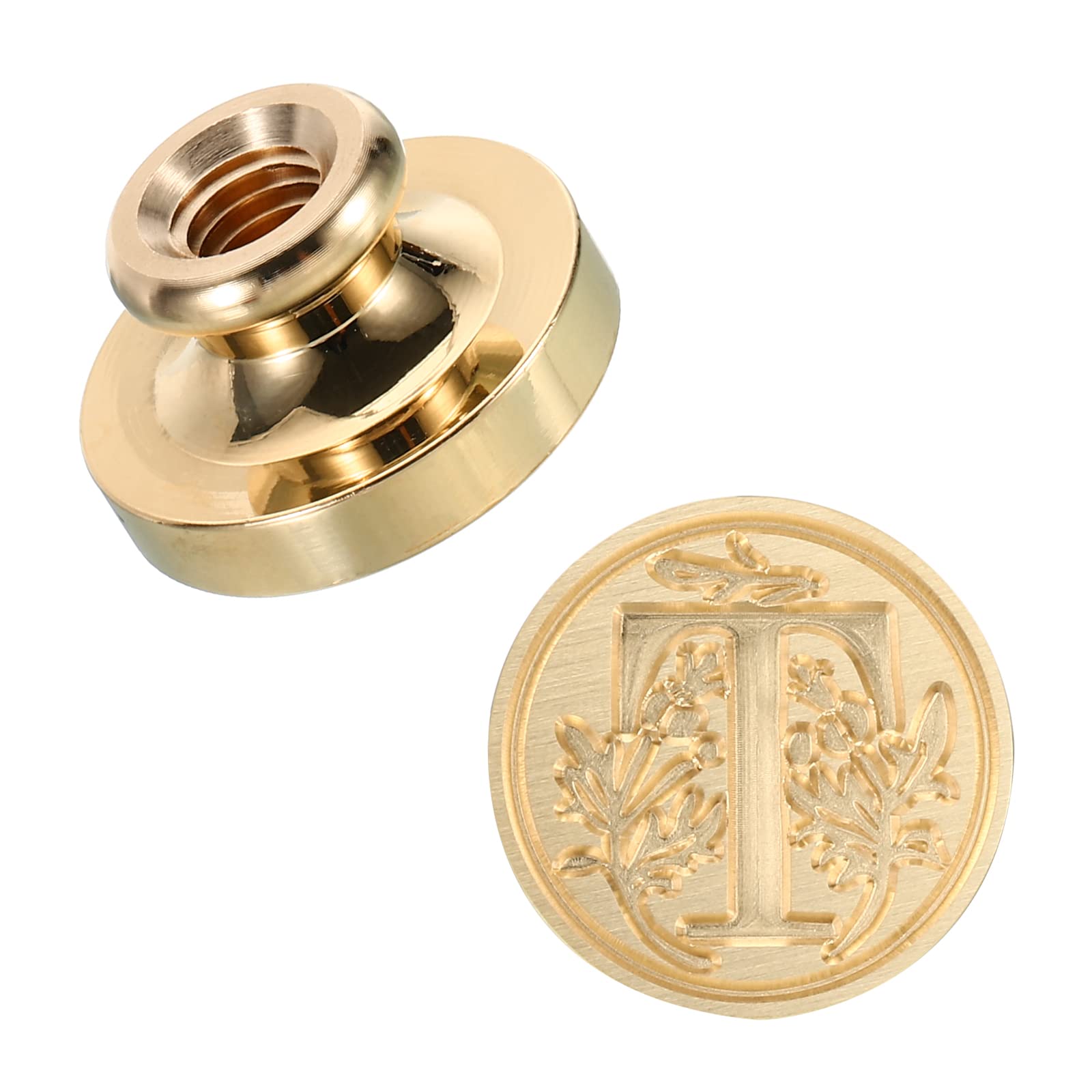 PATIKIL Alphabet T Wax Seal Stamp, Initial Letter Sealing Wax Stamp Classic Retro Brass Head for Envelope Invitation Cards