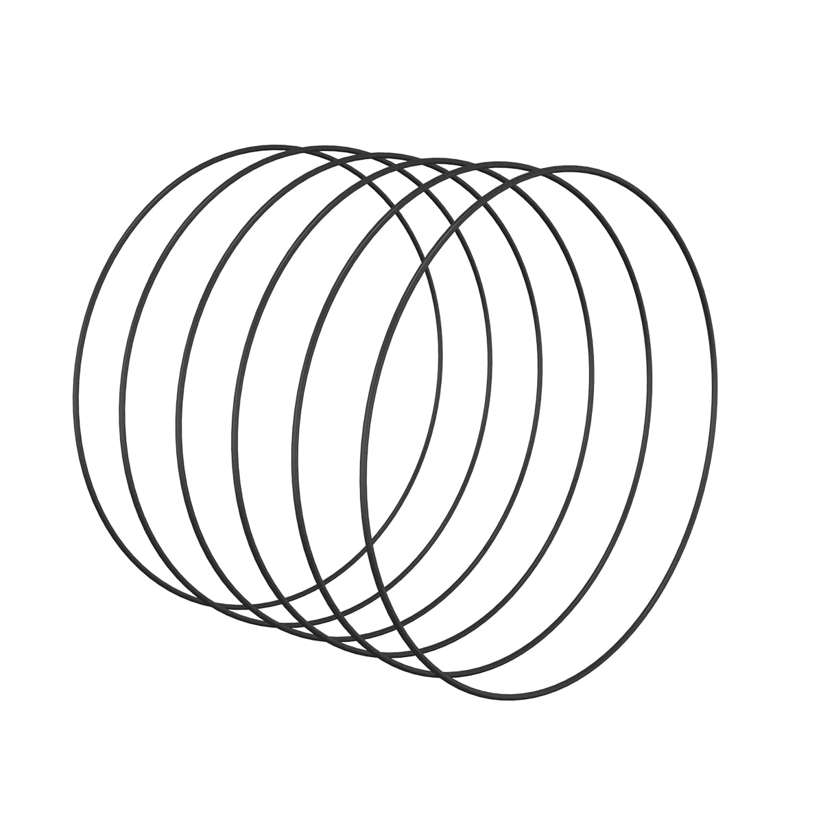 Worown 6pcs 25cm Floral Wreath Hoops, Black Metal Rings for Making Wedding Wreath Decor and Wall Hanging Craft