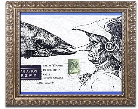 Amazon Com Marca Fine Art Ali2186 G1114 F Pescado Nariz Por Nick Bantock 11x14 Home Kitchen