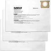 DEWALT DXVA19-4112 Fine Dust Bag Fits for 12-16 Gallon Wet/Dry Vacuum Compatible with DXV12P DXV14P DXV16P DXV16PA DXV16S